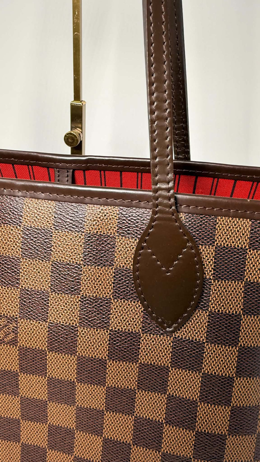 Louis Vuitton Neverful MM Damier Ebene Set with Pouch