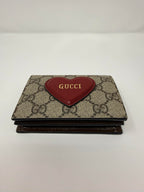 Gucci Heart Card Holder Mini Wallet