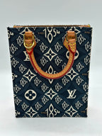 Louis Vuitton Jacquard Since 1854 Petit Sac Plat Blue
