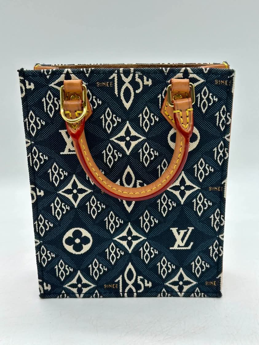 Louis Vuitton Jacquard Since 1854 Petit Sac Plat Blue
