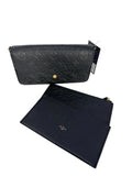 Louis Vuitton Felicie Pochette Black Empreinte Leather with 2 Inserts