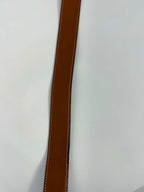 Hermes Reversible Belt Black/Brown Gold Size 80 Tan