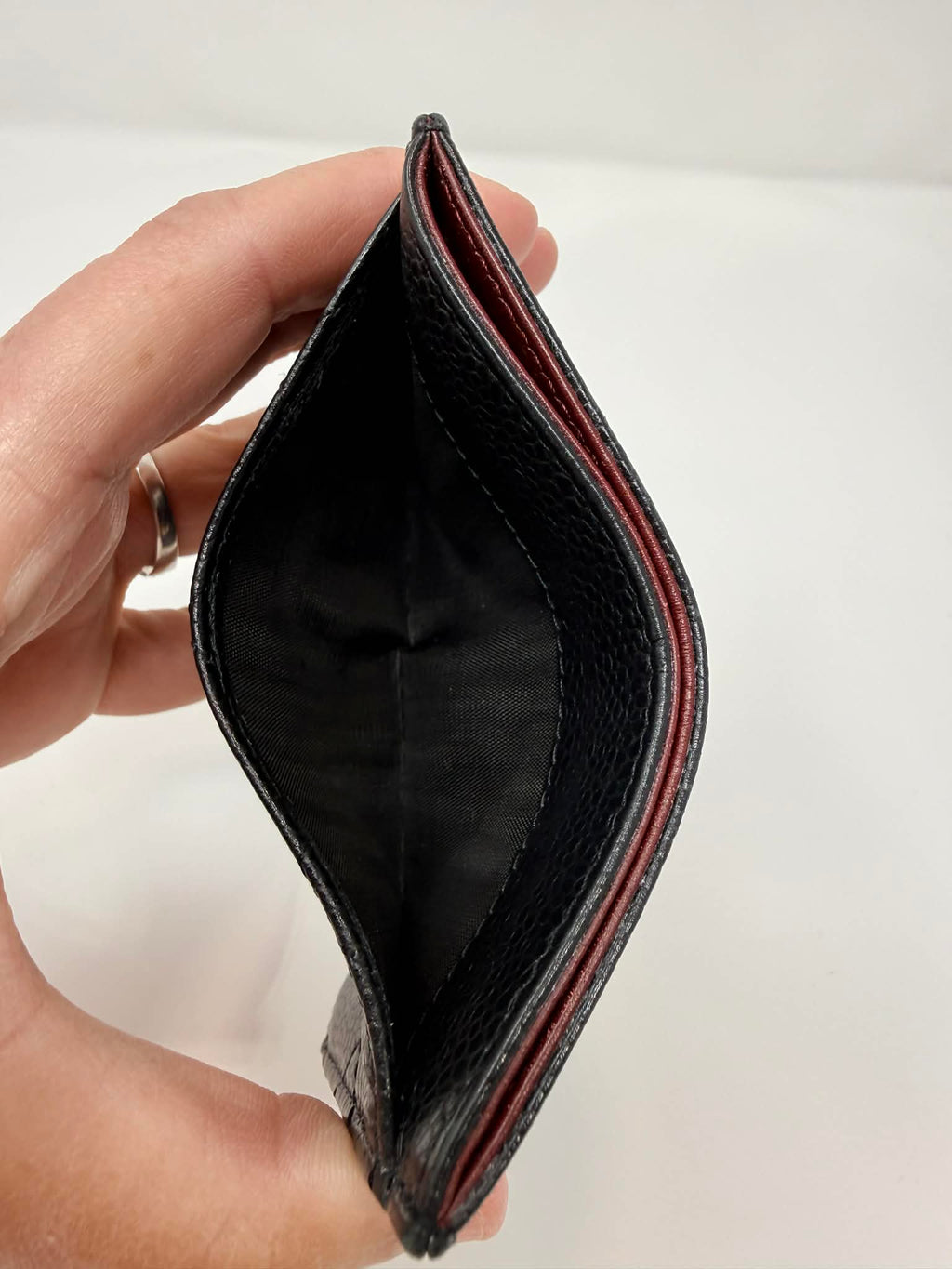 Chanel Caviar Leather Card Holder Black