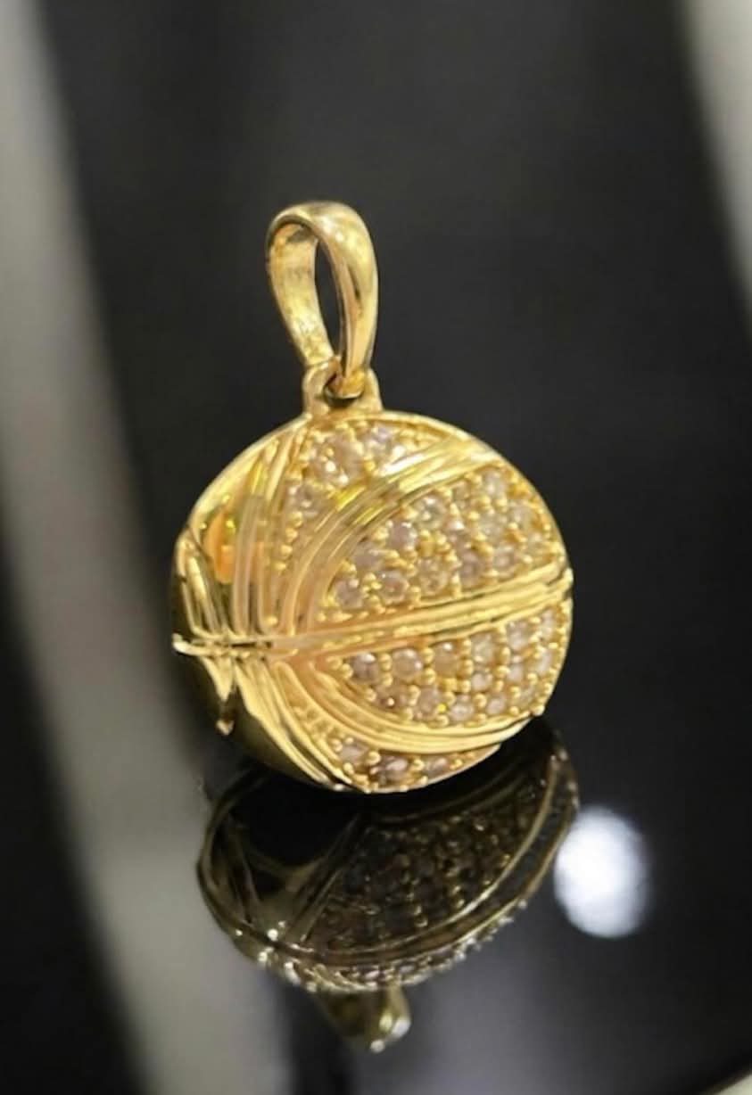 Dumbbell Pendant Yellow Gold 18k