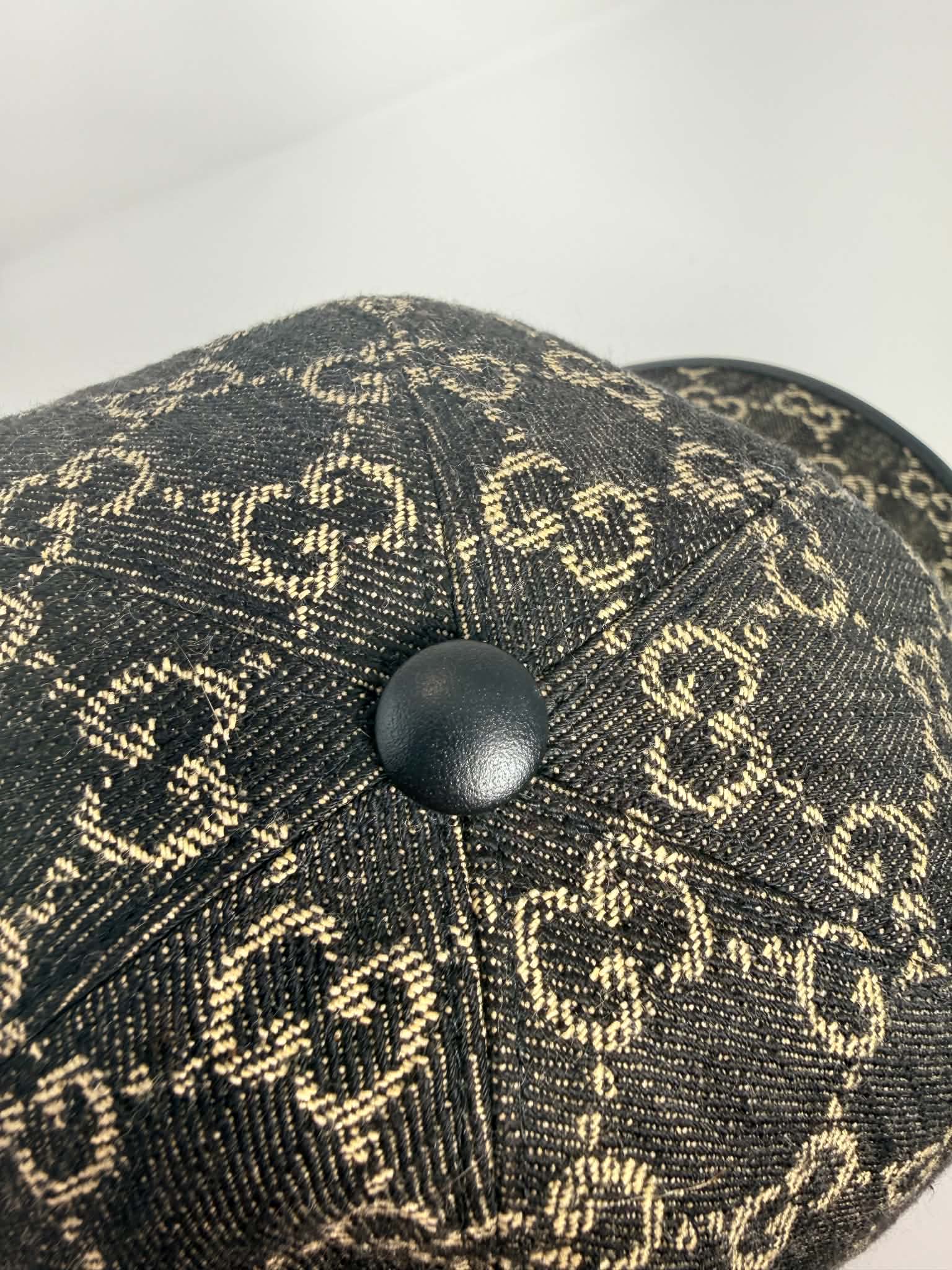 Gucci Denim Baseball Cap/Hat M 58cm J0137
