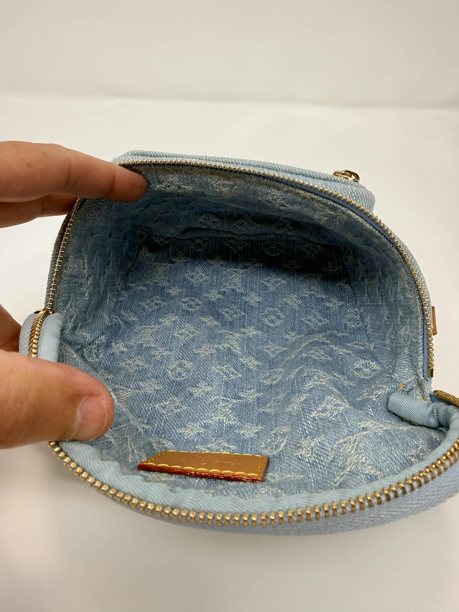Louis Vuitton Mini Blue Denim Bumbag