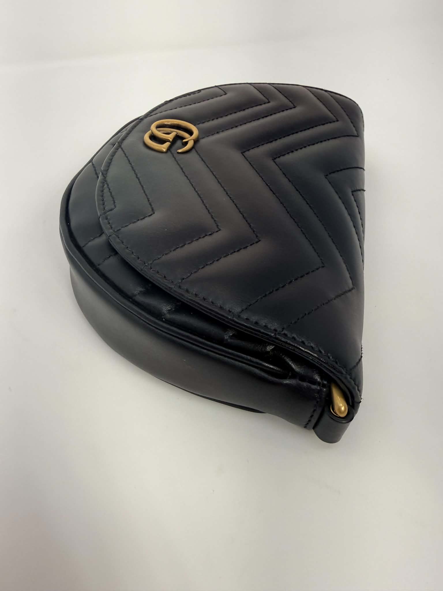 Gucci Marmont Chain Half Moon Crossbody