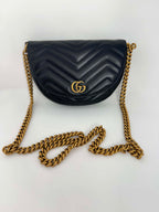 Gucci Marmont Chain Half Moon Crossbody