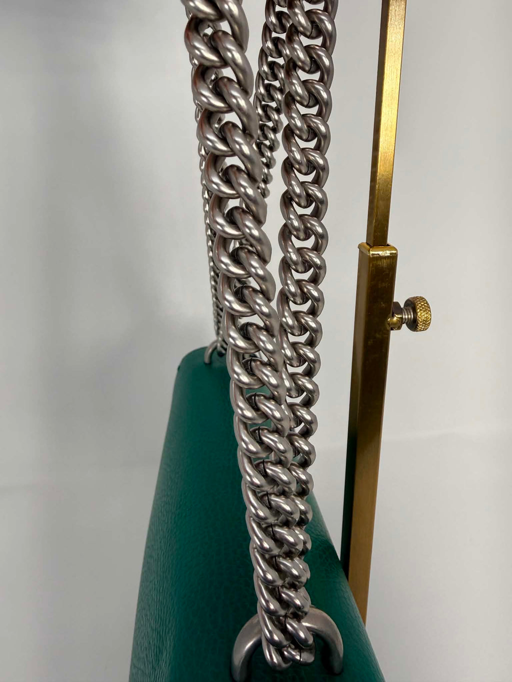 Gucci Dollar Calfskin Crystal Small Dionysus Shoulder Bag Emerald