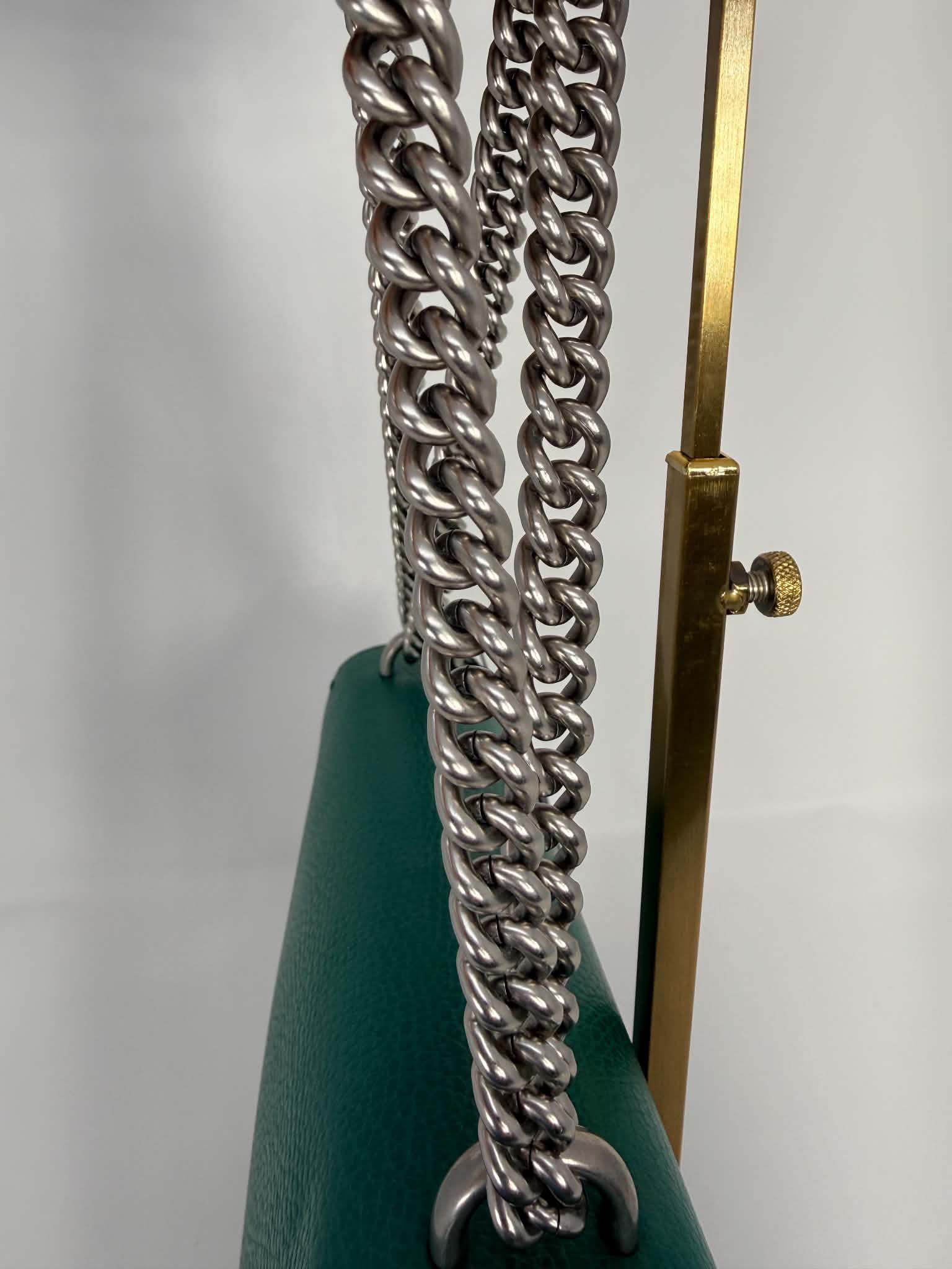 Gucci Dollar Calfskin Crystal Small Dionysus Shoulder Bag Emerald