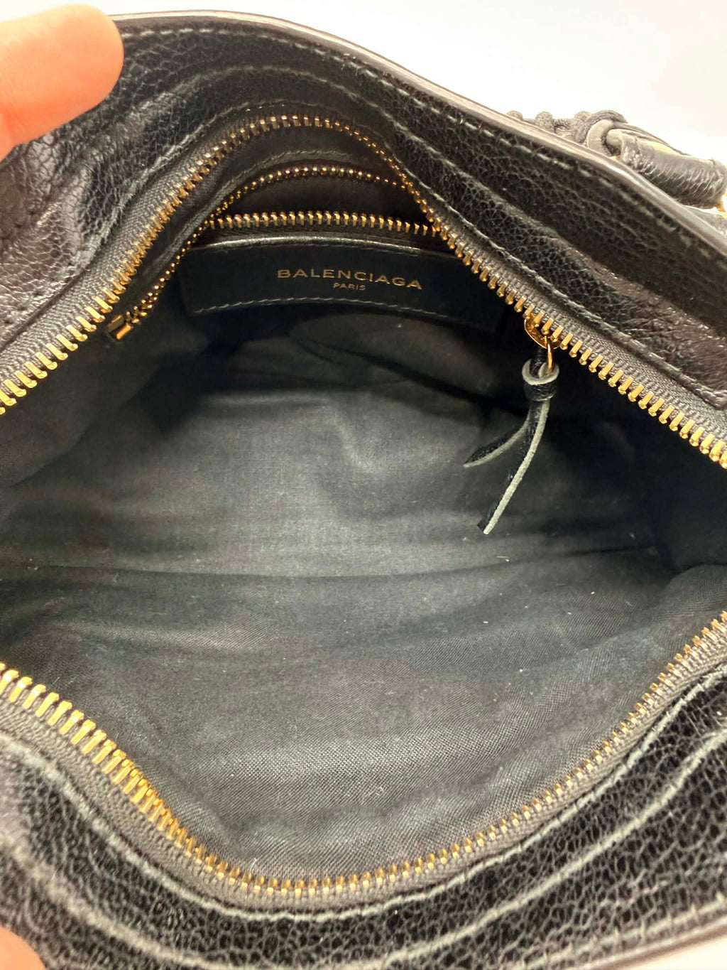 Balenciaga Mini City Bag Black with Mirror