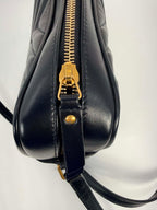 Saint Laurent Calfskin Matelasse Monogram Lou Camera Bag Black