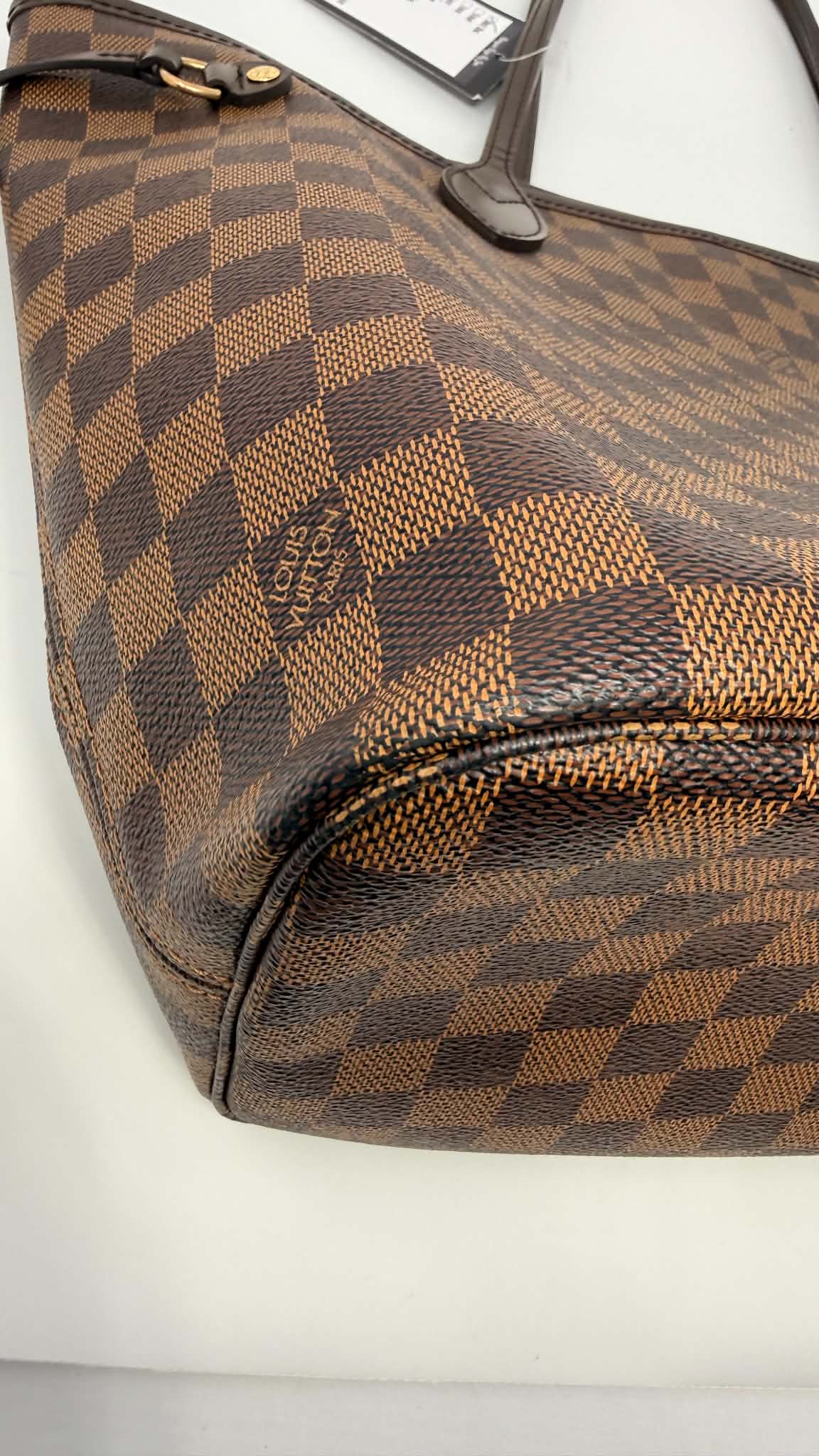 Louis Vuitton Neverful MM Damier Ebene Set with Pouch