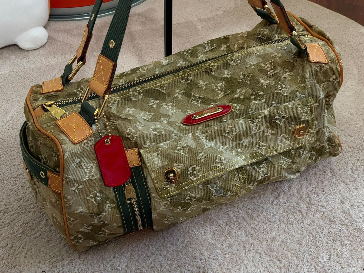 Louis Vuitton x Takashi Murakami Monogramouflage Denim Lys Bag