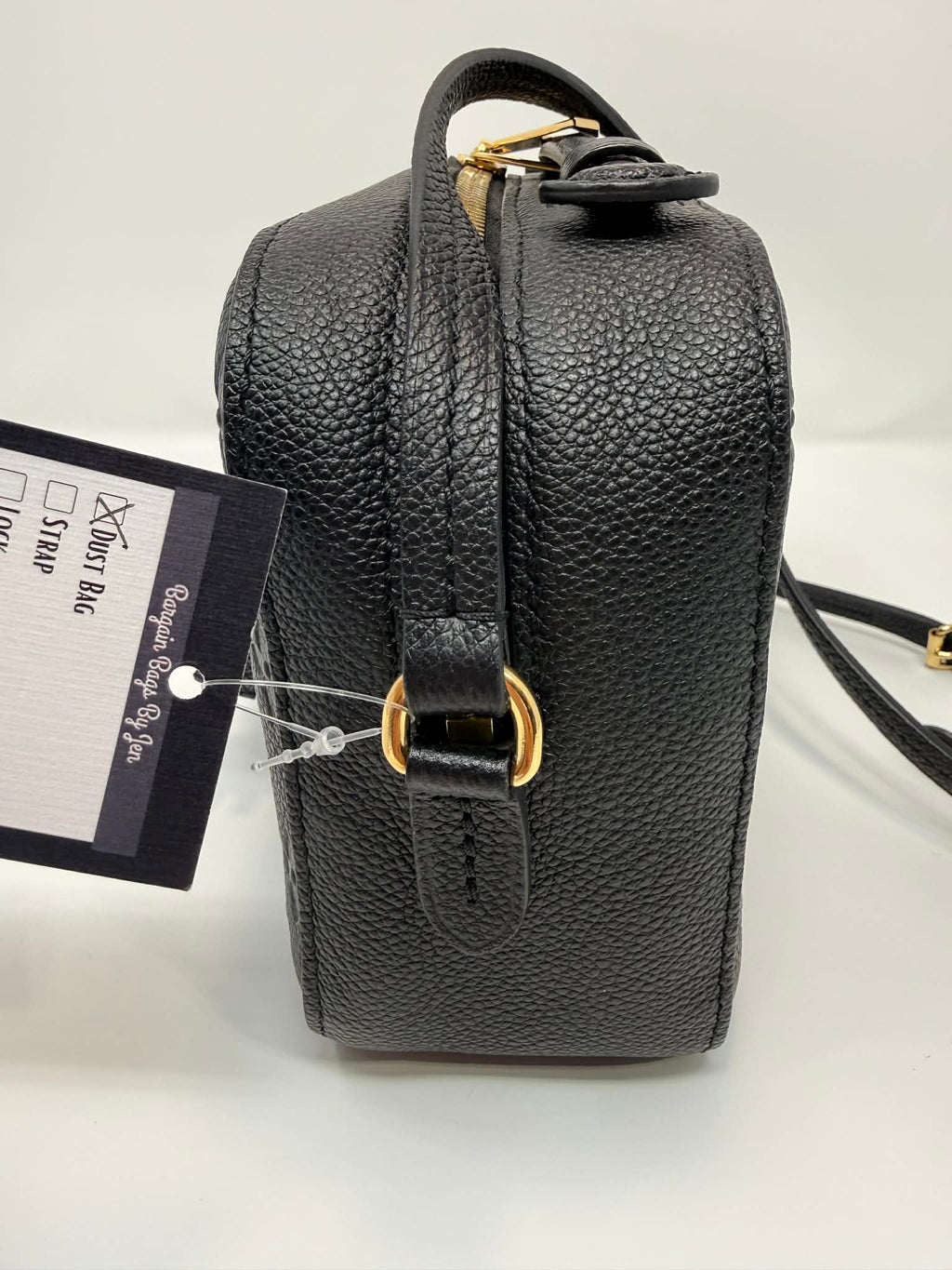 Louis Vuitton Saintonge Black Empreinte Leather