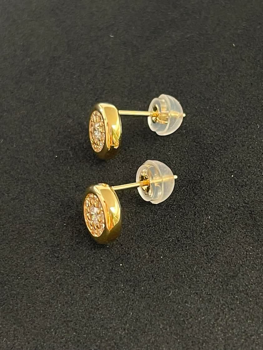 Diamond Earrings 18K Yellow Gold