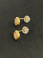 Diamond Earrings 18K Yellow Gold