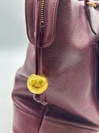 Chanel Vintage CC Pocket Tote Caviar Bordeaux
