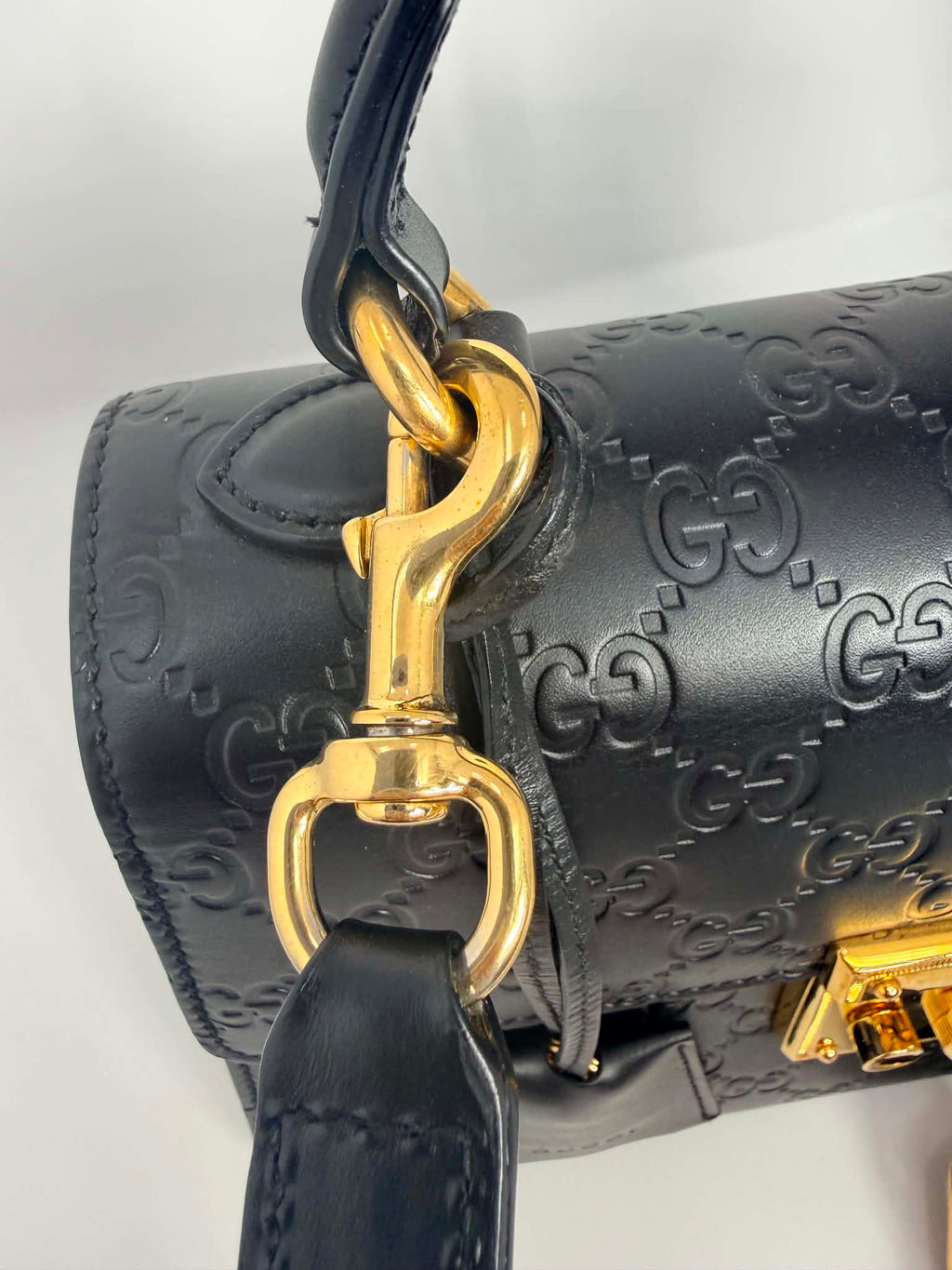 Gucci Padlock Top Handle Embossed
