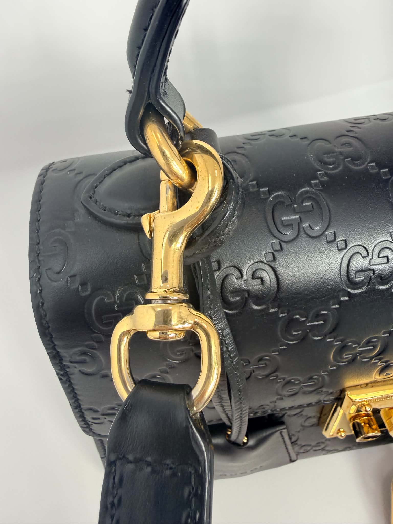 Gucci Padlock Top Handle Embossed