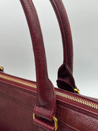 Chanel Vintage CC Pocket Tote Caviar Bordeaux