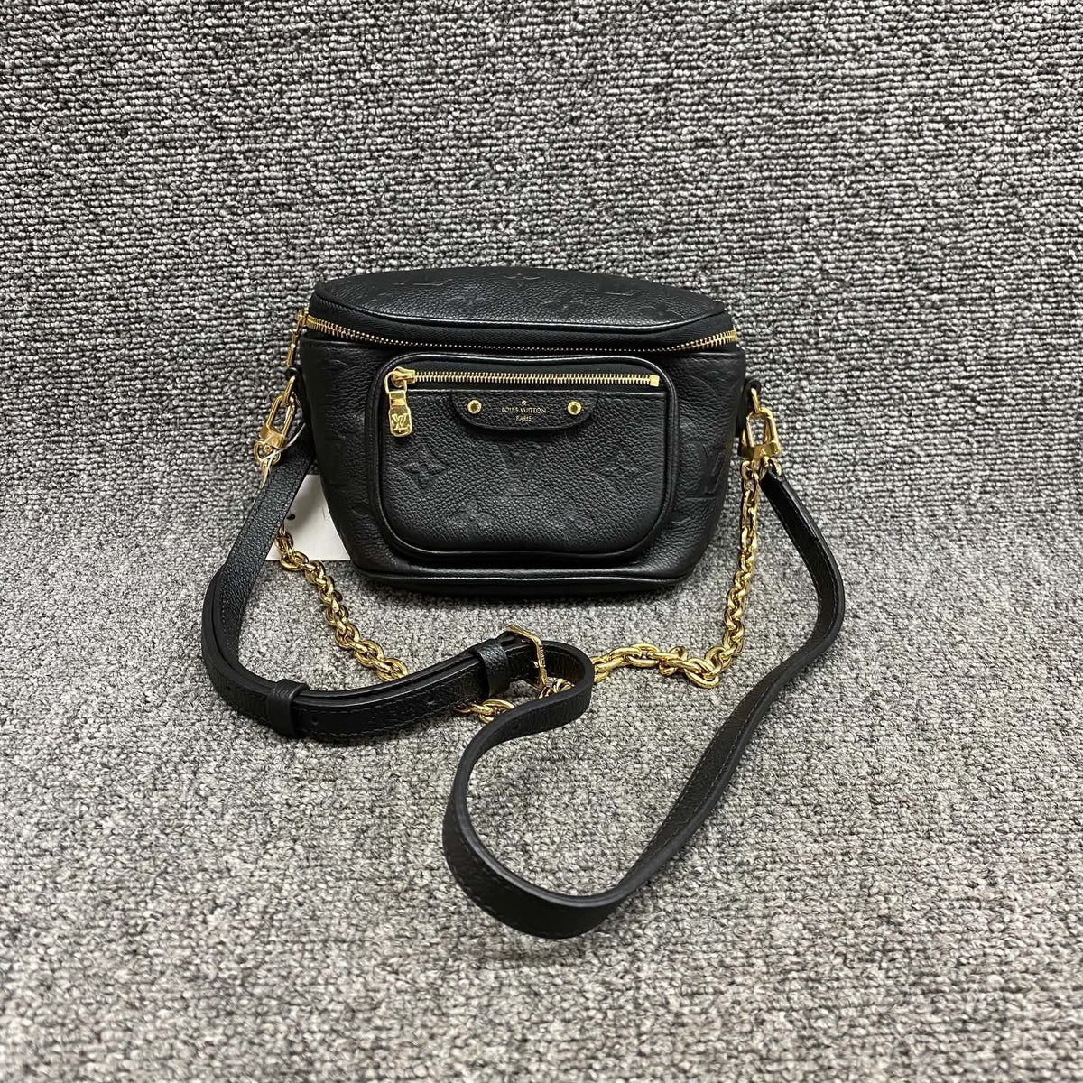 Louis Vuitton Monogram Empreinte Mini Bumbag Black