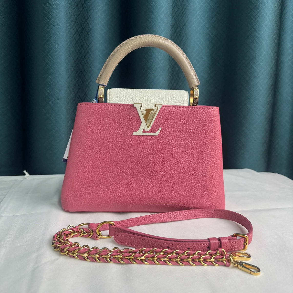 Louis Vuitton Capucines BB Pink- Two Tone