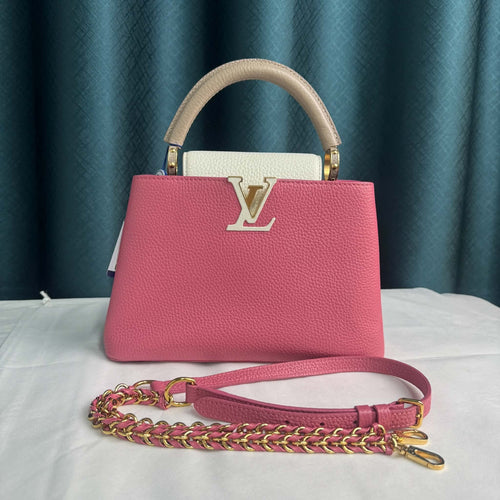 Louis Vuitton Capucines BB Pink- Two Tone
