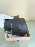 Louis Vuitton Black/ Brown Reversible Belt (110 cm)