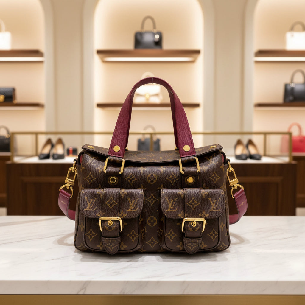 Louis Vuitton Monogram Manhattan NM Raisin