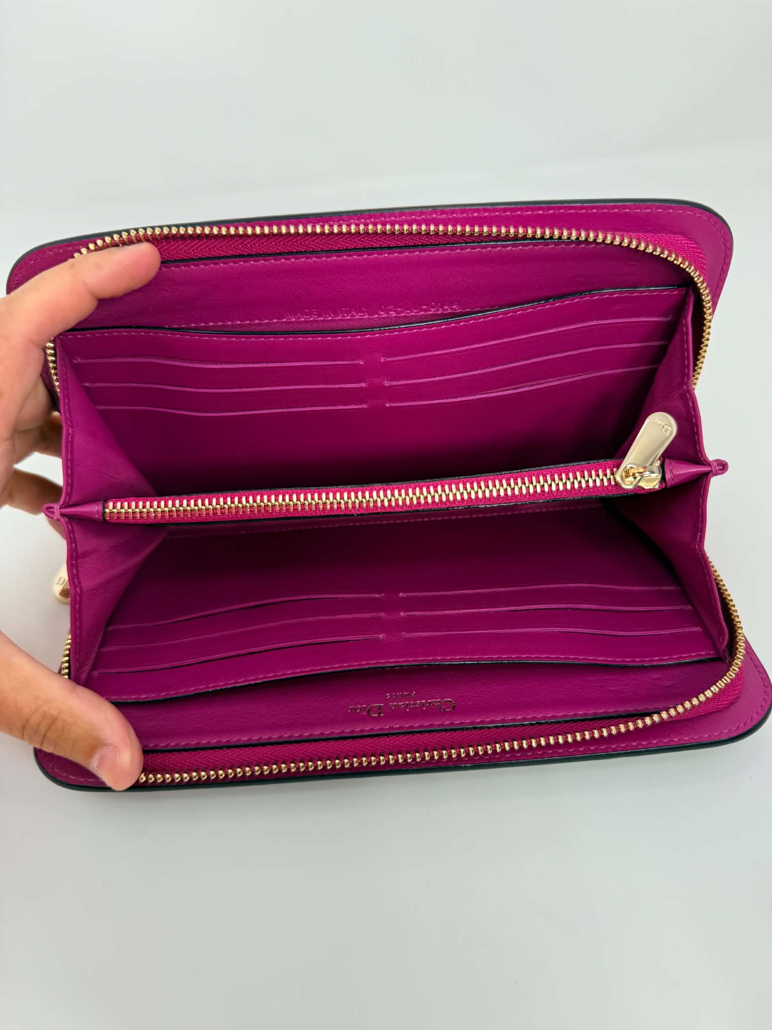 Dior Black and Fuchsia Wallet