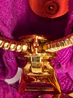 Louis Vuitton Lambskin Embossed Monogram Coussin BB Orchid