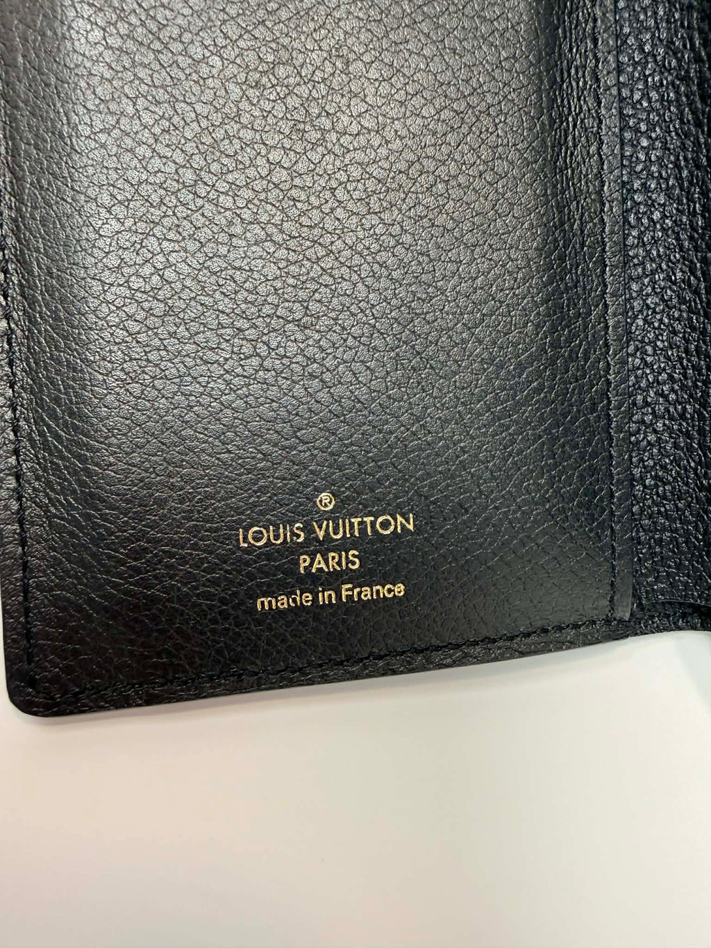 Louis Vuitton Empreinte Compact Curieuse Wallet Black