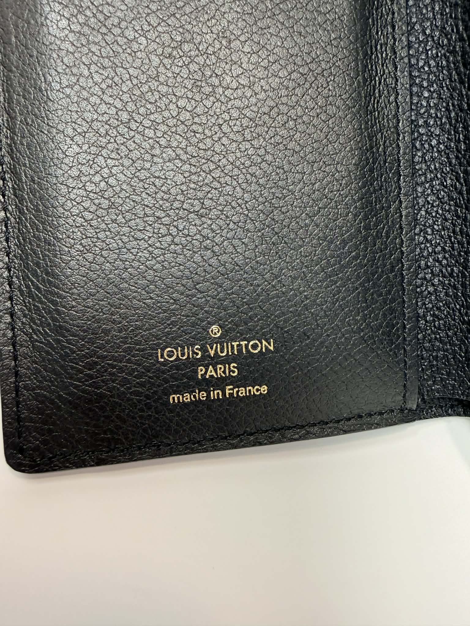 Louis Vuitton Empreinte Compact Curieuse Wallet Black