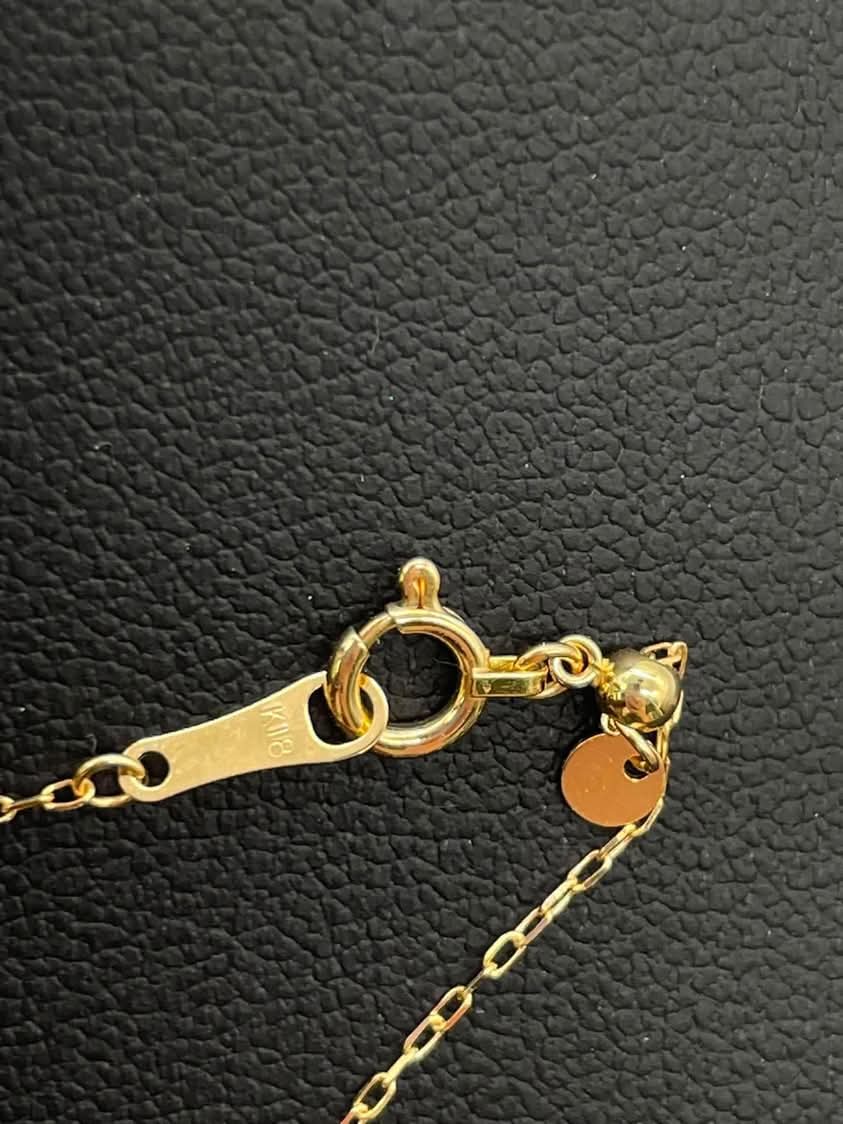 Butterfly Diamond and 18K Yellow Gold Necklace