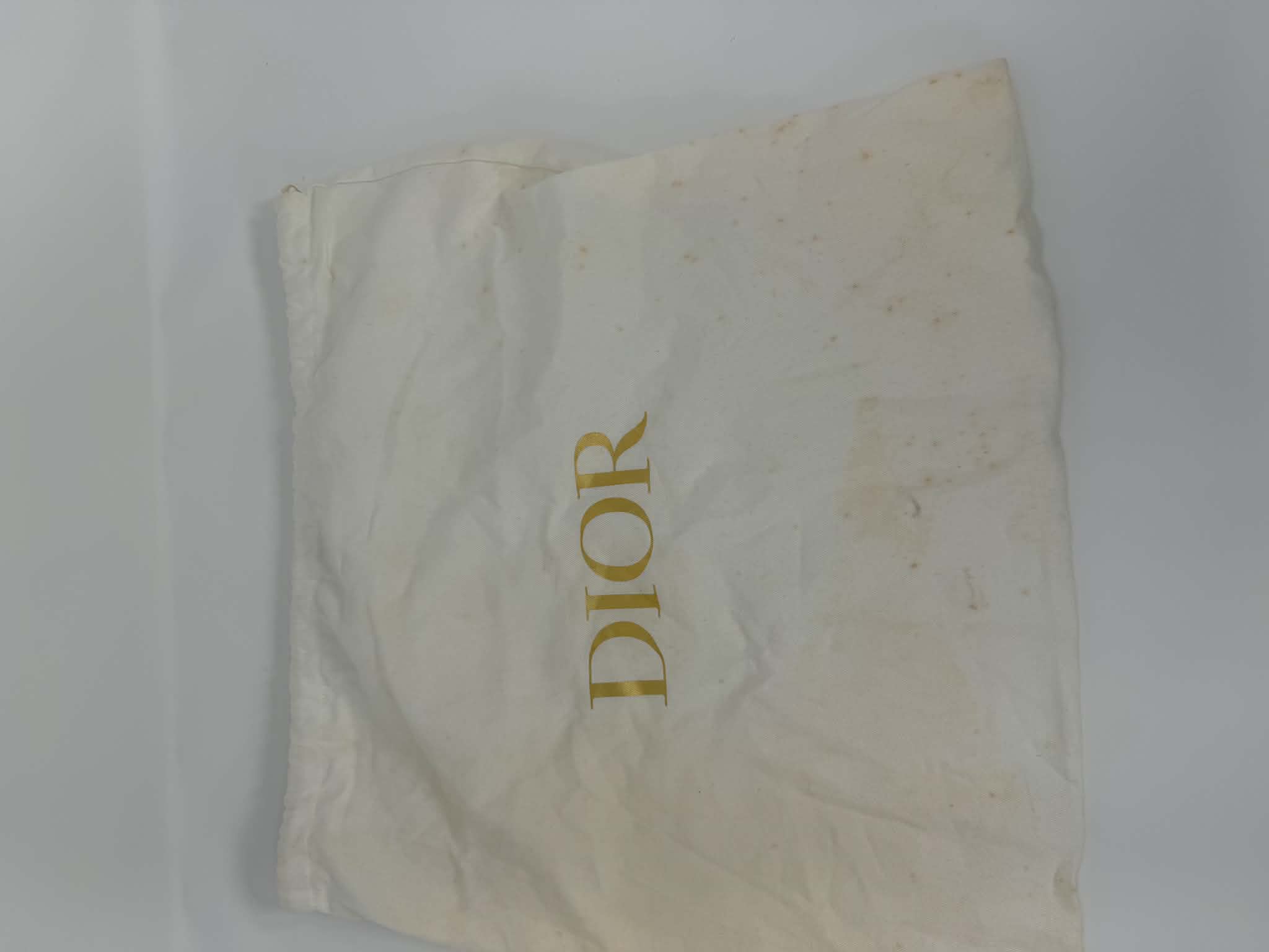Christian Dior Oblique Embroidered Saddle Bag Navy