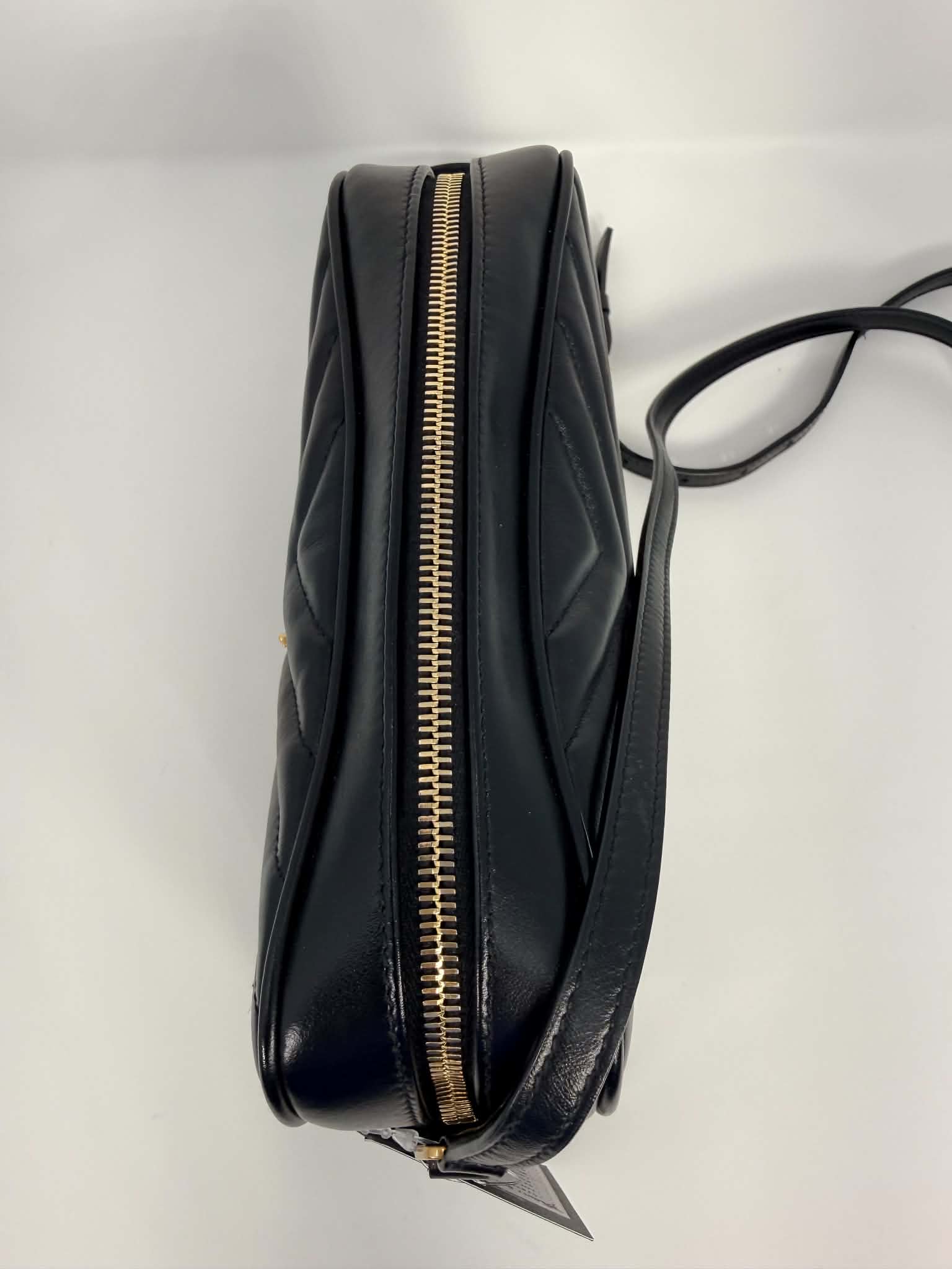 Saint Laurent Calfskin Matelasse Monogram Lou Camera Bag Black