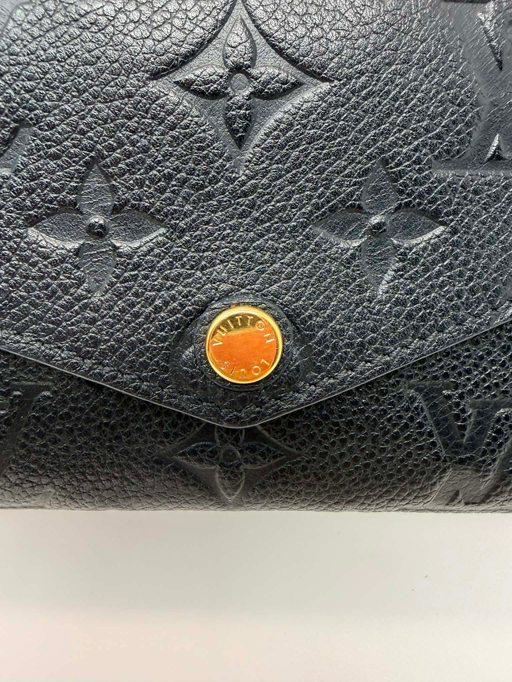 Louis Vuitton Empreinte Compact Curieuse Wallet Black