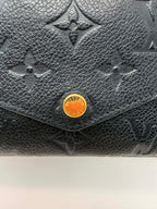 Louis Vuitton Empreinte Compact Curieuse Wallet Black