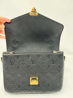 Louis Vuitton Metis Pochette Black Empriente Leather
