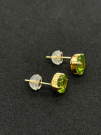 Peridot 18K Yellow Gold Earrings