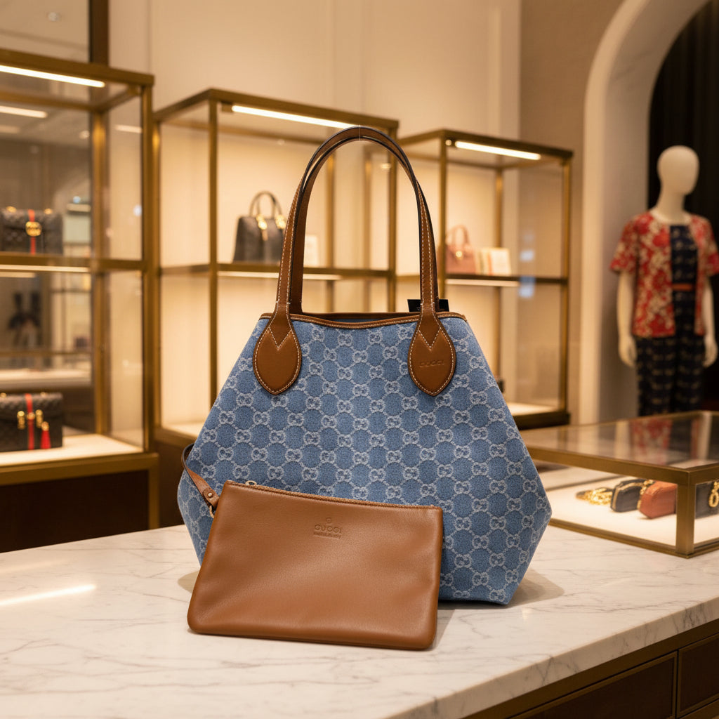 Gucci Totissima Tote Denim