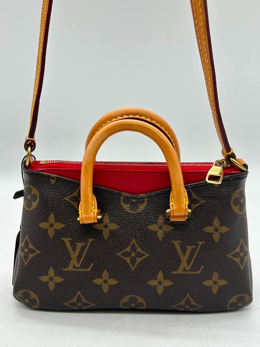 Louis Vuitton Monogram Nano Pallas Cherry