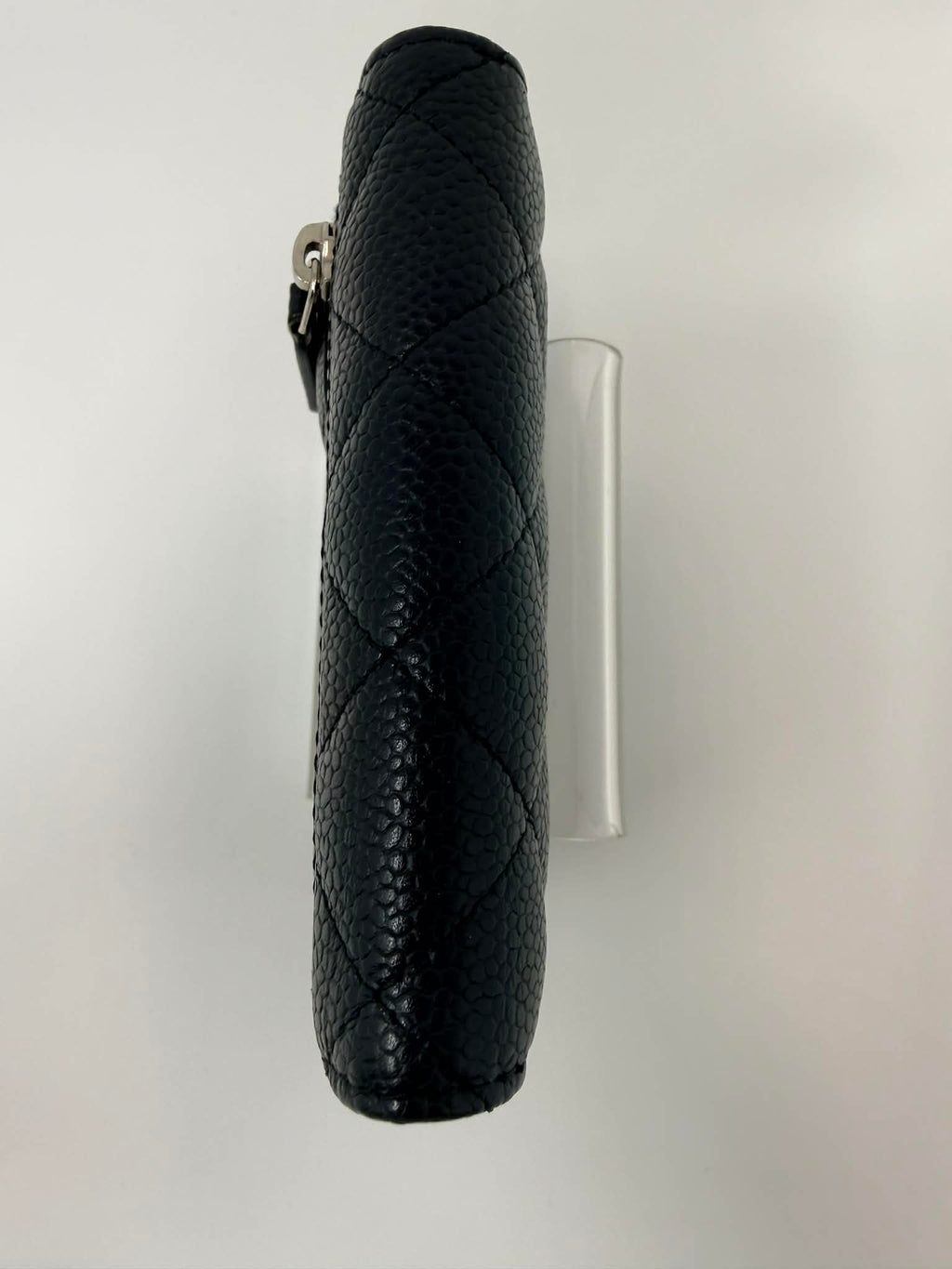 Chanel Caviar Quilted Compact Flap Wallet Black