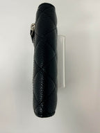 Chanel Caviar Quilted Compact Flap Wallet Black