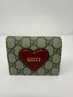 Gucci Heart Card Holder Mini Wallet