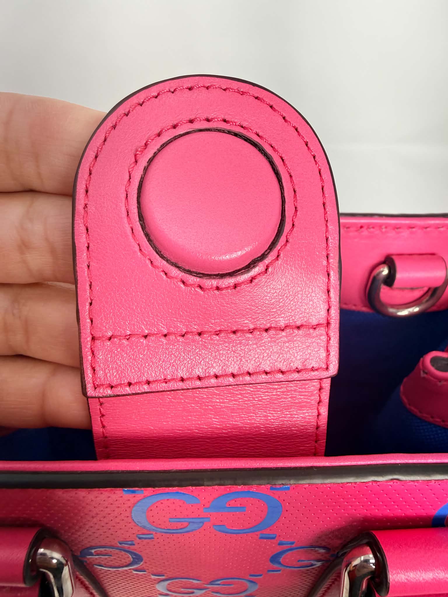Gucci CC Tennis Pink/Blue Leather