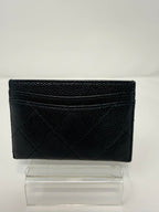 Chanel Caviar Leather Card Holder Black