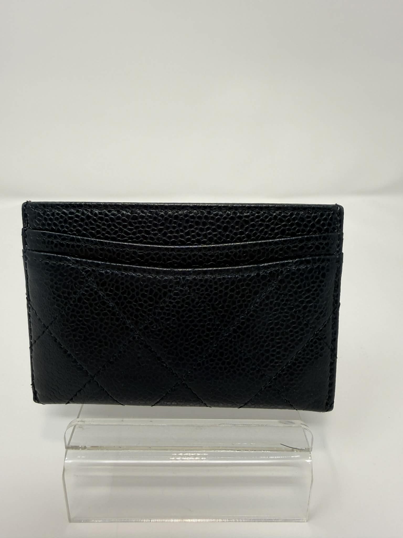 Chanel Caviar Leather Card Holder Black