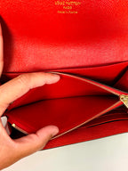 Louis Vuitton Monogram Sarah Retiro Wallet Cherry